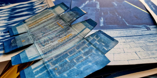 Tirages d’atelier : Cyanotypes.