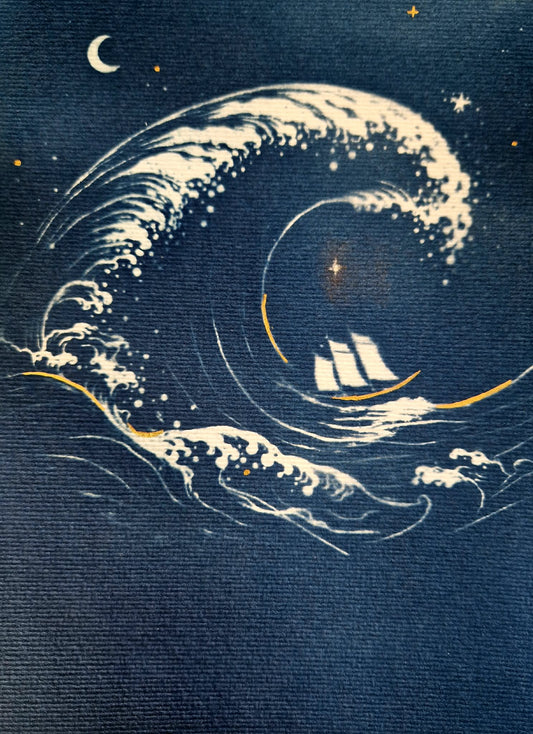 Vague submersive : Poème illustré.