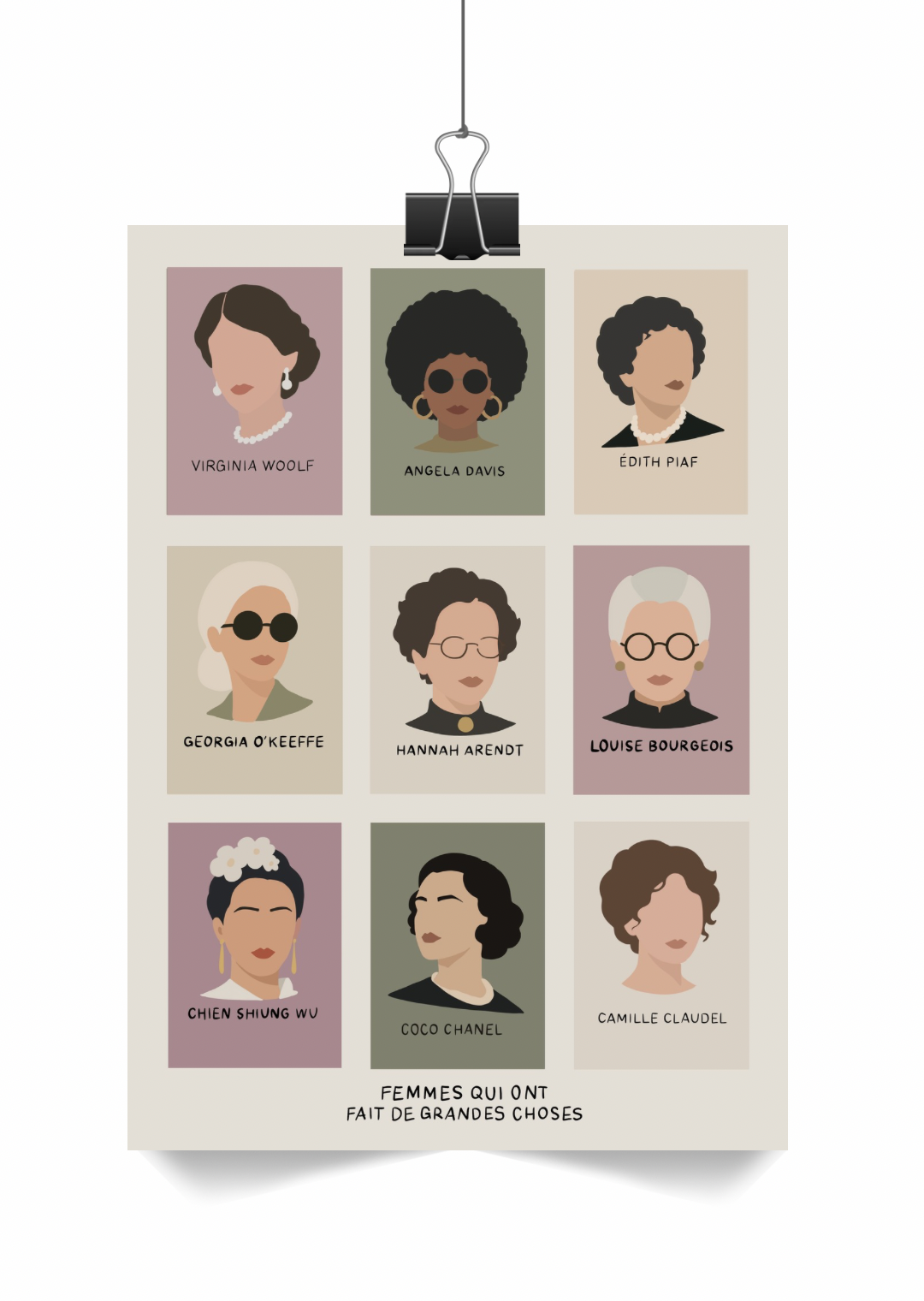 Affiche icônes féminines
