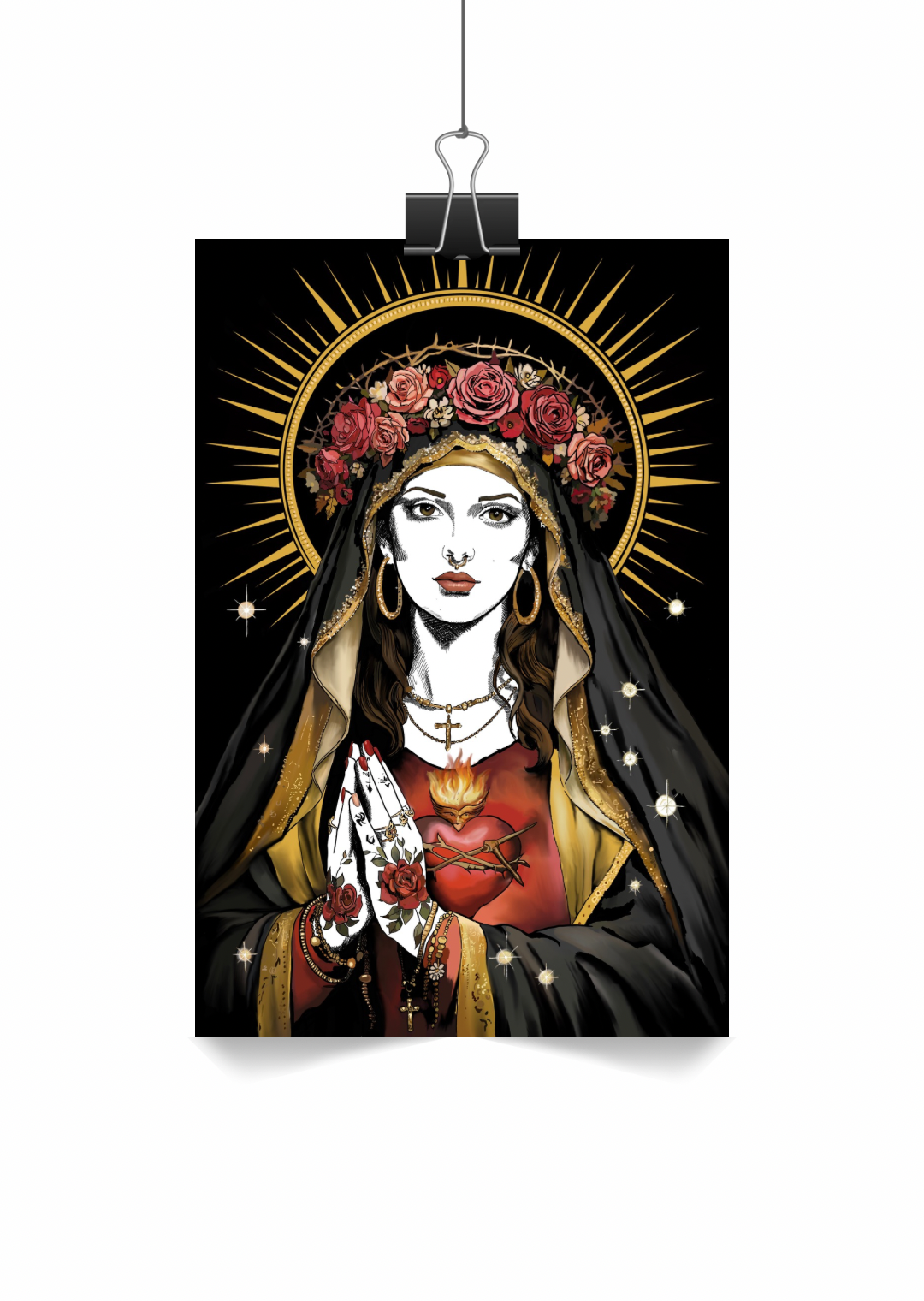 Vierge aux fleurs.
