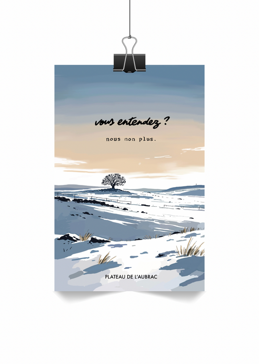 Affiche Plateau de l’Aubrac